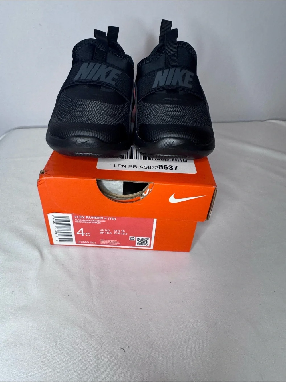 Nike Kids' Black Slip-On Athletic Shoes 4C